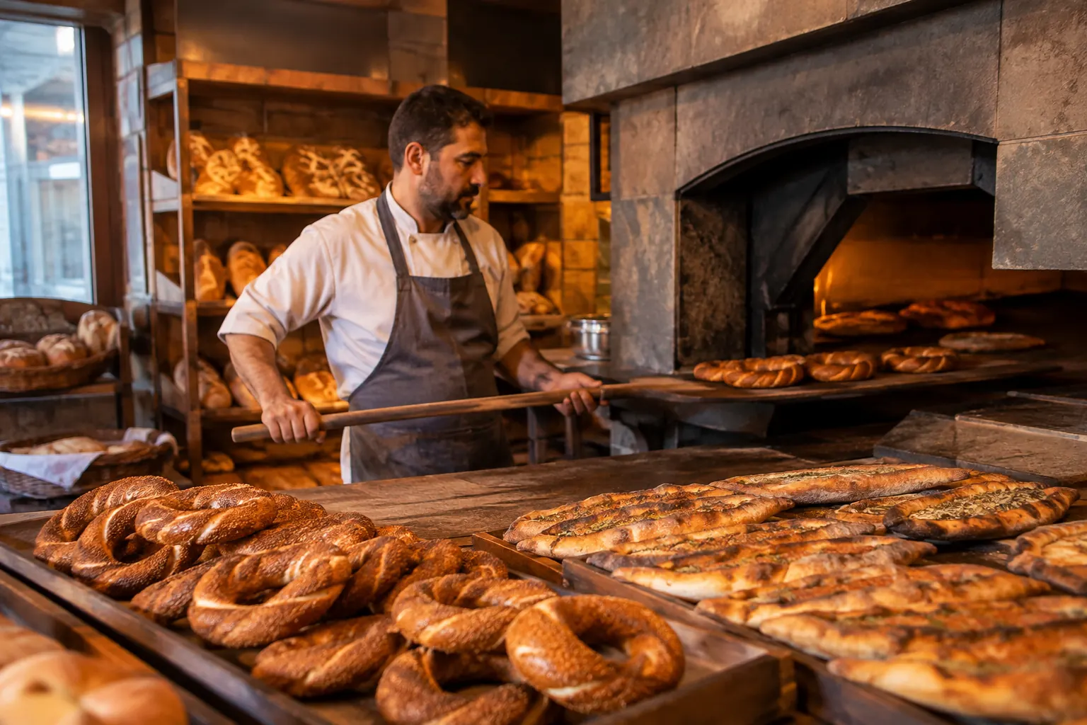Fresh bakery at Beyoğlu Market